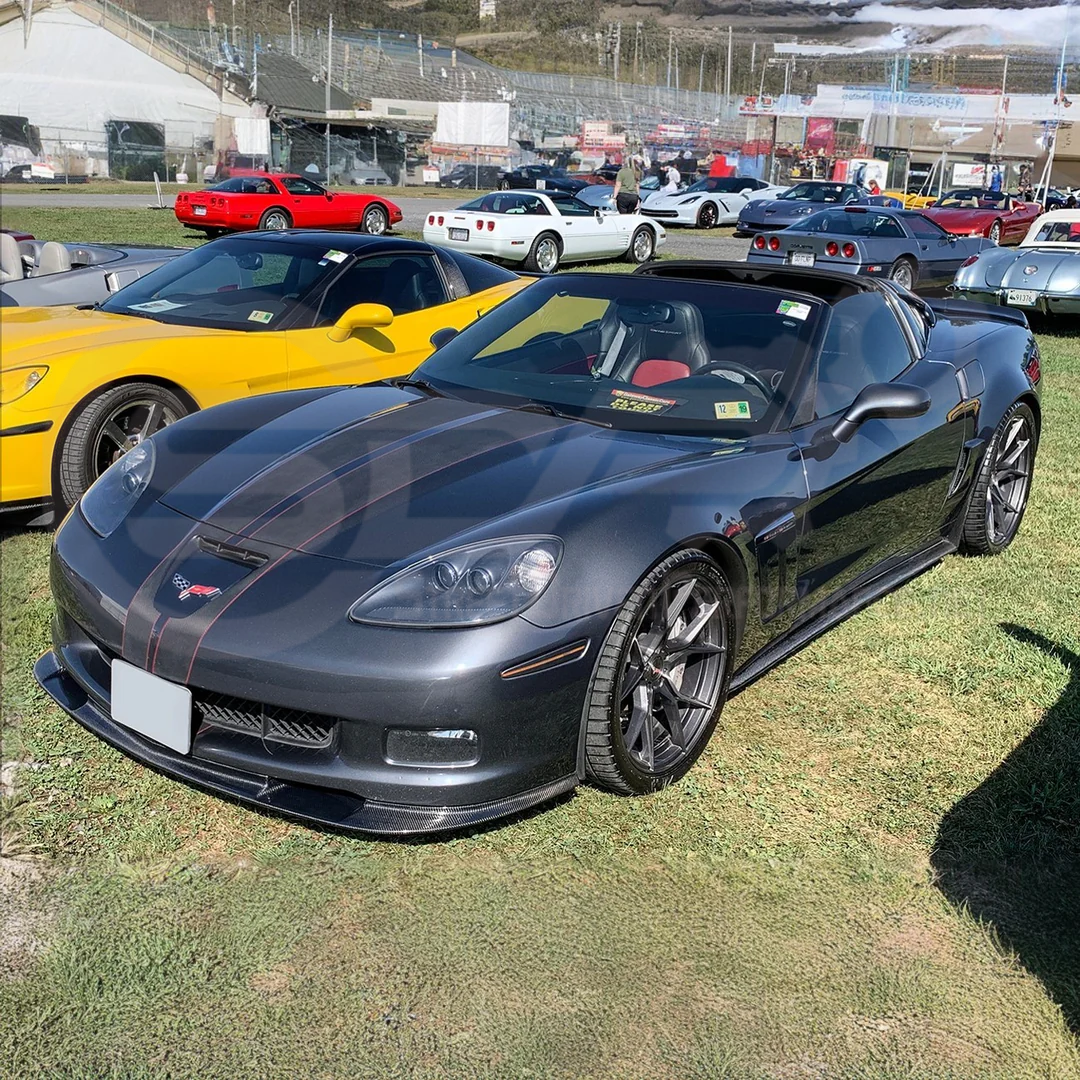 2005-2013 CORVETTE C6 GRAND SPORT / Z06 / ZR1 - FRONT SPLITTER LIP & SIDE SKIRTS ROCKER PANELS GROUND EFFECTS